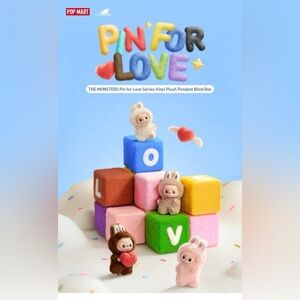 [NEW] POP MART Mini Labubu Pin for Love Vinyl Plush Pendant Blind Box (A-M)